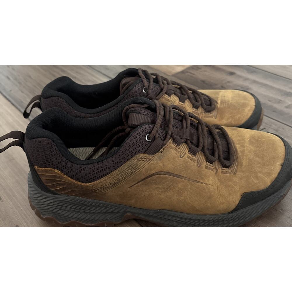 Merrell Forestbound Hiking Trail Shoe Mens 11 Brown Leather J99643 Cap Toe - Picture 4 of 6